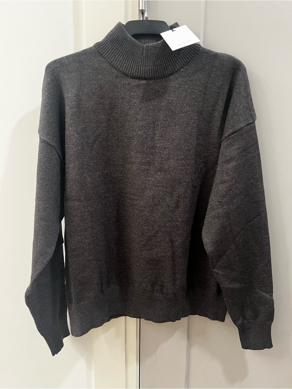 NWT Gray Mockneck sweater